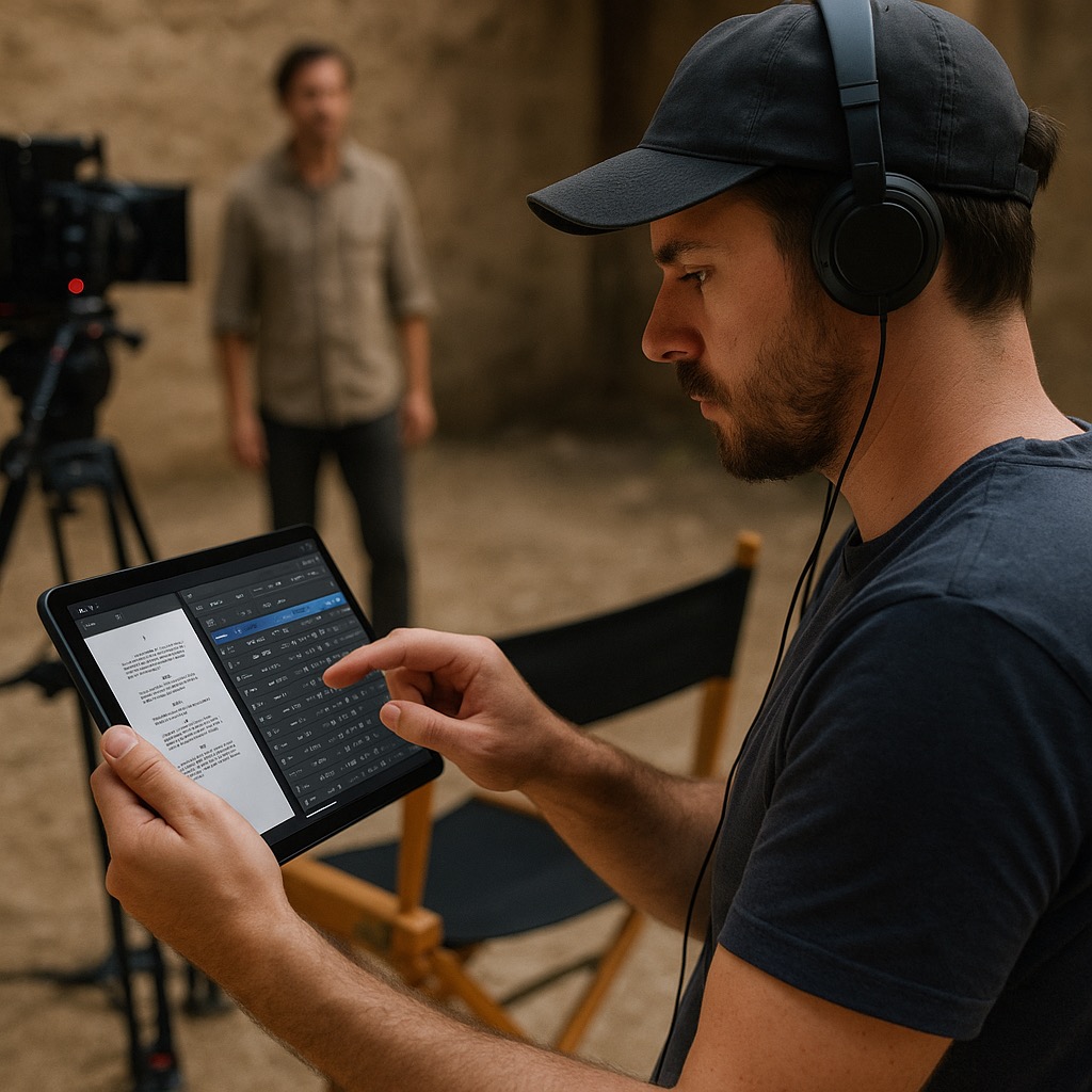 The production team needed to digitize the process of recording scripts and notes directly on set.